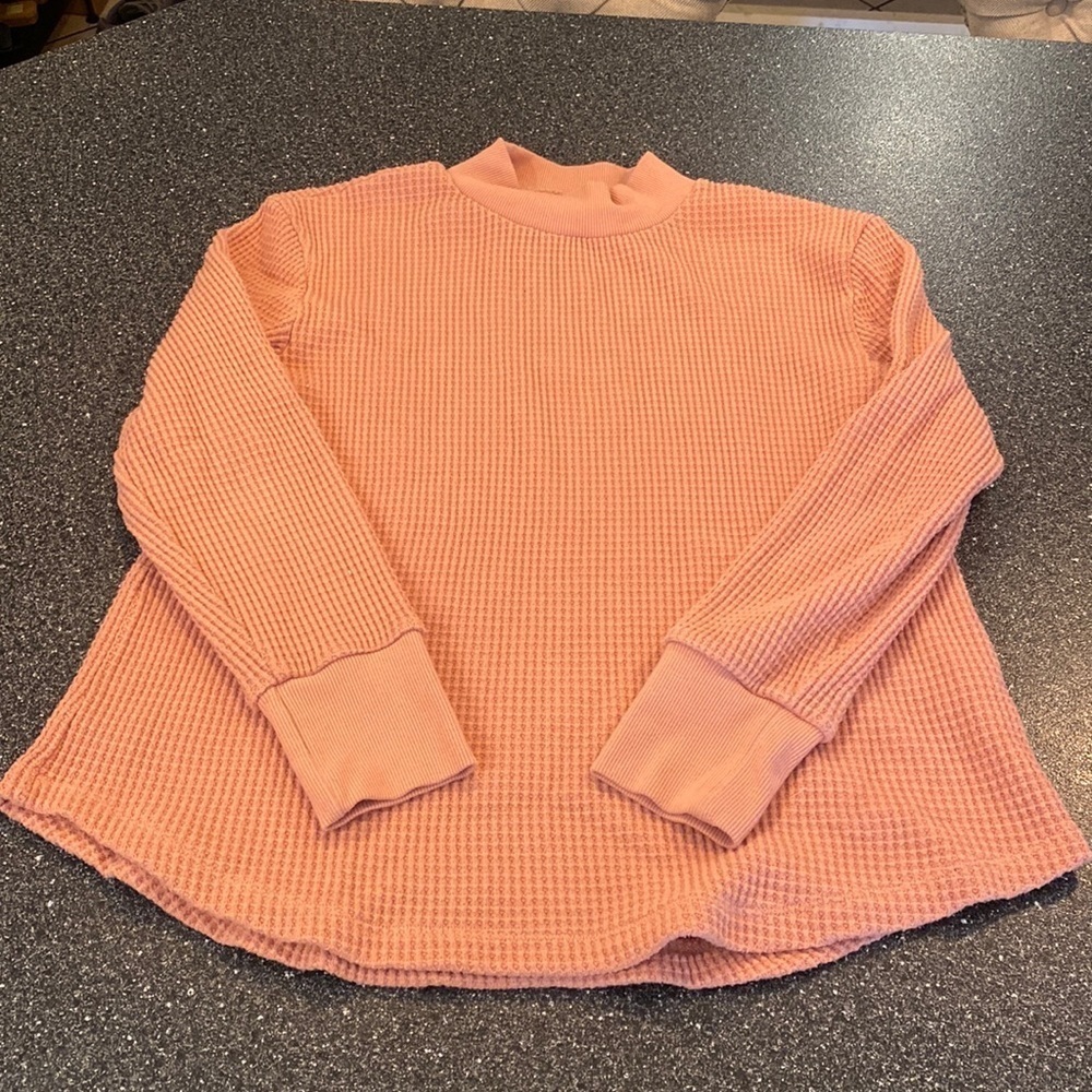 MADEWELL pink waffle shirt size XS